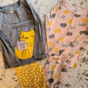 Toddler Girl's Kitty Pajamas